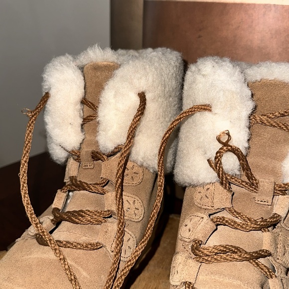 Abeo Women's Imelda Shearling Boots, Tan/Brown - Picture 9 of 15